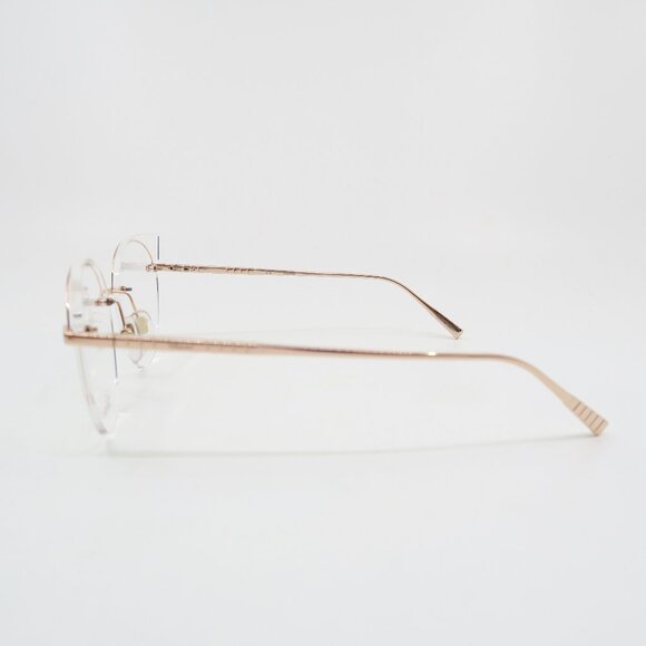 Chopard VCHF70M 08FC 56mm Rose Gold & Clear, Titanium, New Women's Eyeglasses. - Picture 7 of 9